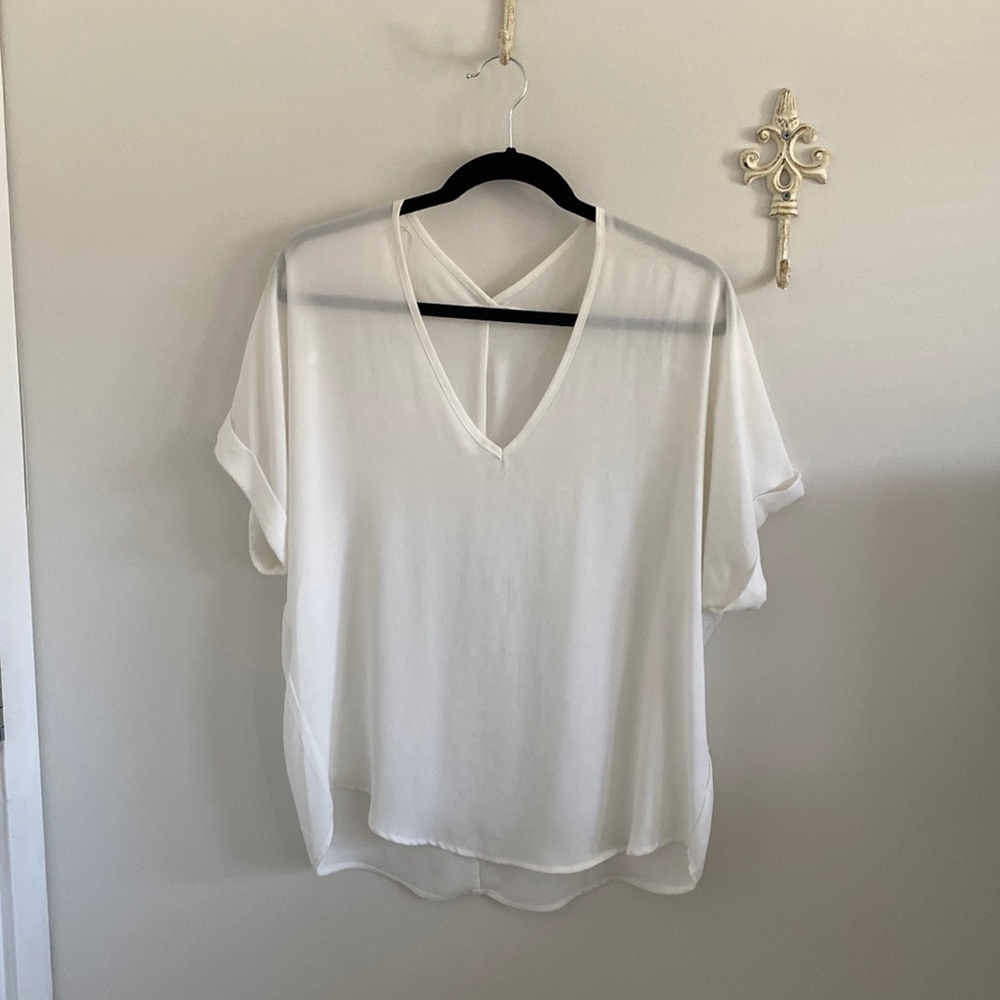 White loose blouse